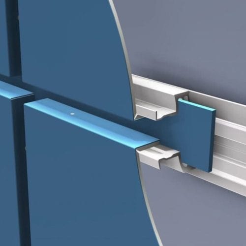 Aliuminio kompozito ploksciu montavimas